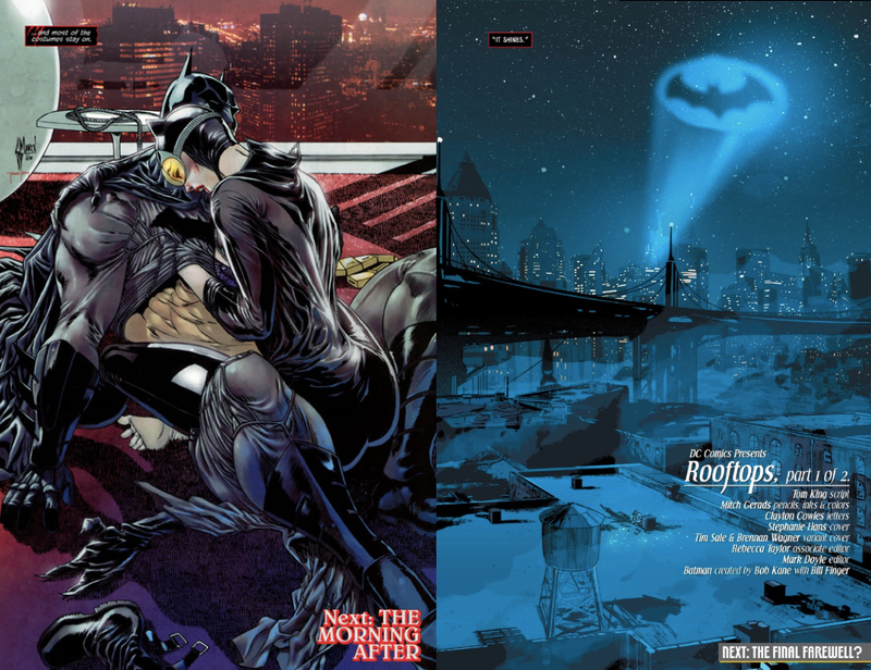 Catwoman #1 (L) and Batman #14 (R)